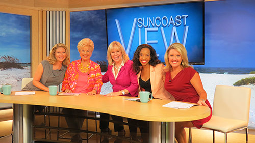 Group Shot of Linda with the Cast of the Suncoast View