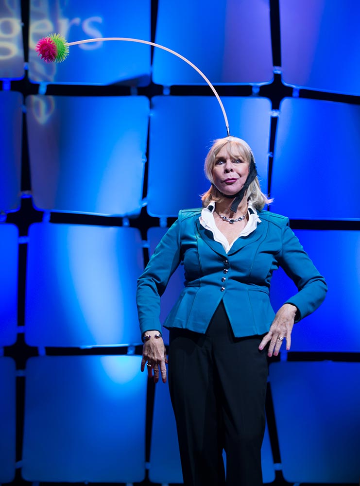 Motivational Speaker Linda Larsen's Swivel Ball Skit