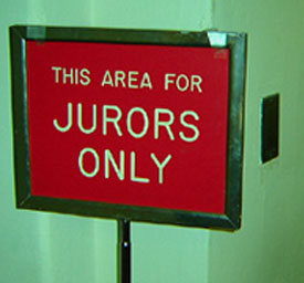 Juror Only Sign