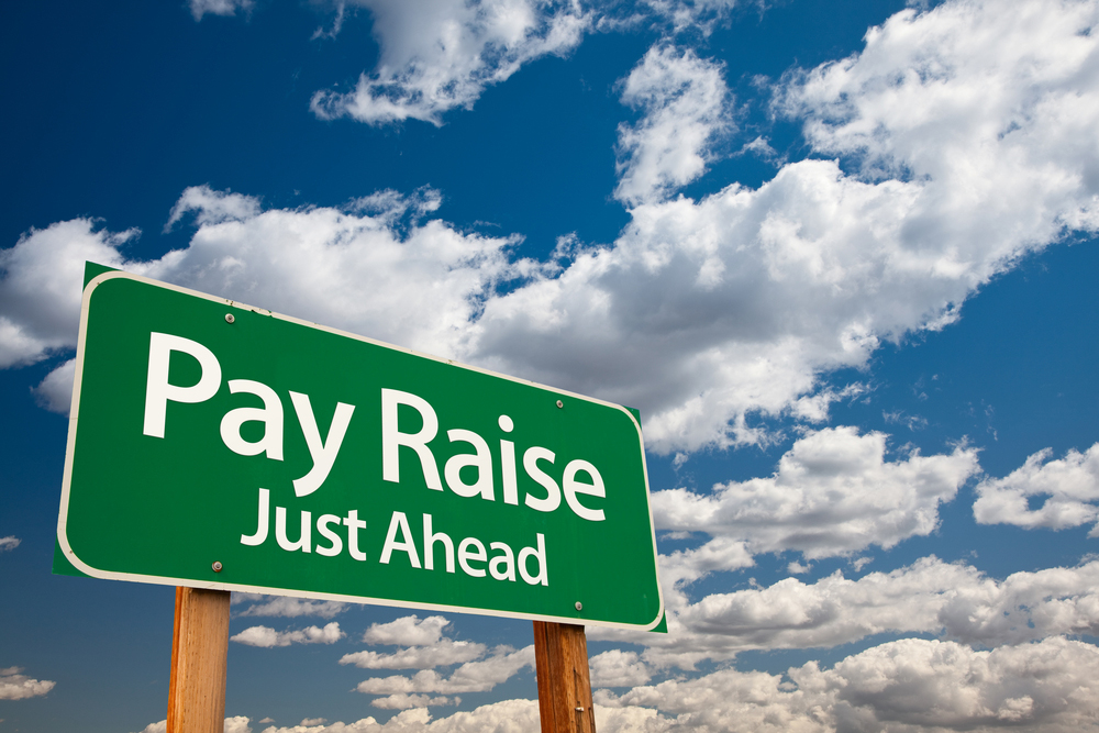 Pay Raise Just Ahead Sign