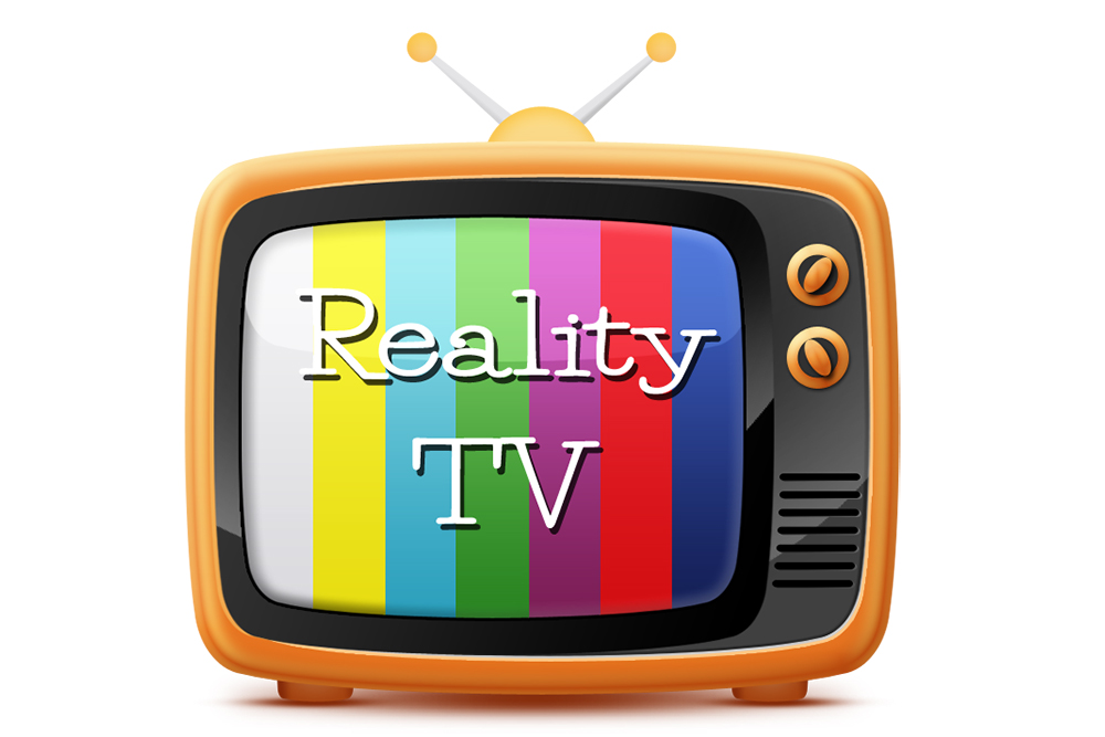 Reality TV Cartoon Large on White